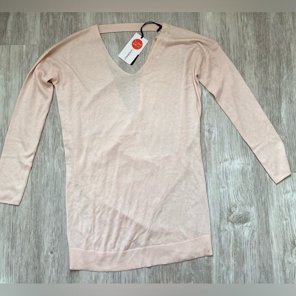 Vimmia | Women's Shavasana Reversible Multi-way Sweater Top Blush Size | Medium